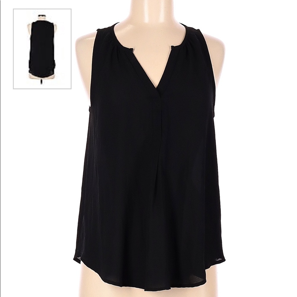 Lush Sleeveless Black Blouse